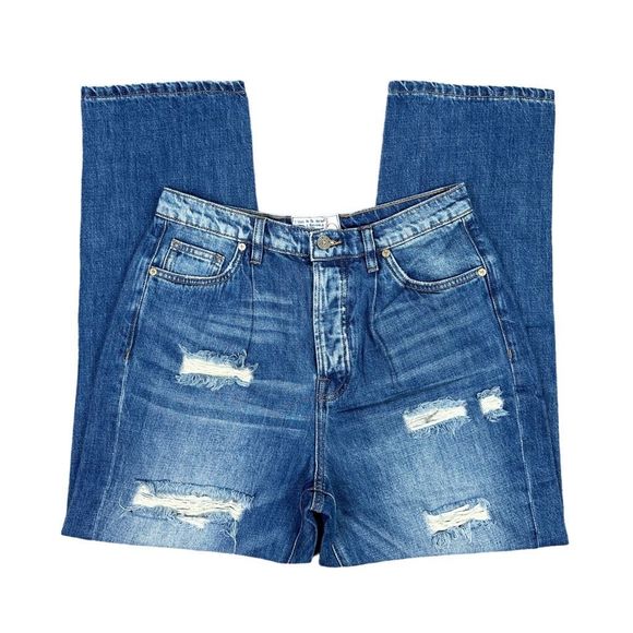 Sandrine Rose x Free People Wide Leg High Rise Jeans - Size 29 - Picture 3 of 8